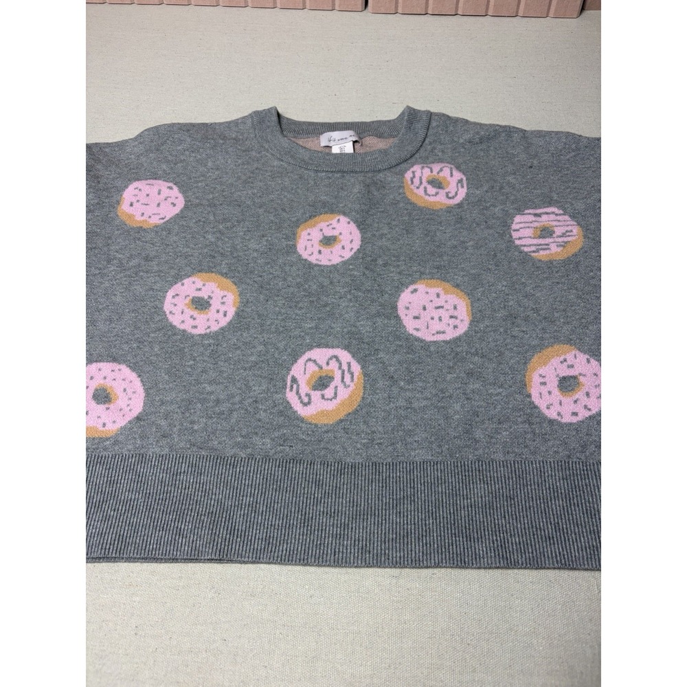 If It Were Me Donut Sweater Womens Large NEW (C3)
